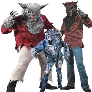 Ecowalson Cross Border Adult Play Costume Grey Werewolf Brown Zombie Suit para Halloween Night Performance Echo Tipo de personaje - Product Image 5