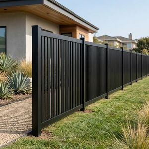 Panneau de clôture modulaire vertical en aluminium à lattes, pour une intimité totale, clôture périmétrique moderne à faire soi-même pour les propriétés résidentielles - Product Image 6