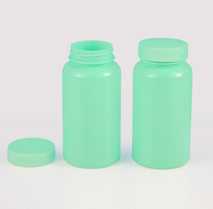 Flacone packer per pillole in PET colorato personalizzato da 150 cc con finitura collo 38-400 per capsule integratori polveri prodotto sanitario - Product Image 2