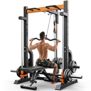 Multi Functional Smith Machine Gantry Squat <b>Rack</b> <b>Bench</b> Press Barbell <b>Rack</b> Fitness Equipment For Home Gym Systems - Product Image 1