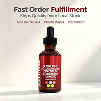 Stock USA - Livraison Directe - Gouttes Liquides de Complexe de Berbérine 60ml - Extrait Herbal pour la Gestion du Poids