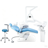 Ensemble complet de fauteuil dentaire avec détartreur LED UDS_N2, caméra intra-orale et compresseur d'air pour clinique dentaire