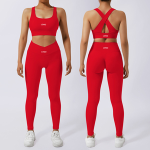 Phụ Nữ Của Quần Áo Tùy Chỉnh Tập Thể Dục Tập Thể Dục Yoga Thiết Lập 3-Mảnh Dây Kéo Áo Khoác Và Xà Cạp Yoga Phong Cách Quần Thể Thao Tracksuit Trang Phục - Product Image 2