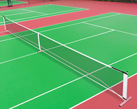 Filet d'entraînement de pickleball portable et coloré, personnalisable, pour intérieur et extérieur, ensemble de filet de pickleball