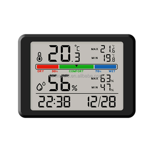 Nhiệt kế trong nhà nhiệt độ phòng nhà ẩm kế đo độ ẩm đèn nền, chỉ báo thoải mái không khí, hồ sơ tối đa 24h - Product Image 2