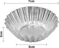 Moules à tartelettes en aluminium personnalisables de 40 ml, résistants au four, écologiques, de qualité alimentaire, avec impression de couleur et de logo personnalisés
