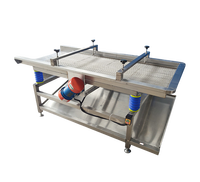 Hogedruk Fruit En Blad Groente Bubbel Wasmachine Sla Gember Vibrerende Ontwatering Machine Wind Blower Droger