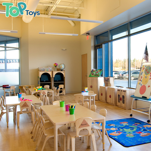 Juego de muebles Montessori para guardería, mesa de madera moderna, silla para guardería, <span class=keywords><strong>centro</strong></span> de cuidado <span class=keywords><strong>infantil</strong></span> - Product Image 1