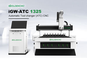 Máquina de Corte CNC ATC 1325 de Alta Eficiencia y Estabilidad para Trabajos en Madera, Estructura Resistente, Motor de Funcionamiento Continuo de Larga Duración - Product Image 2