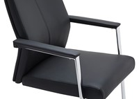 Chaise de bureau exécutive ergonomique moderne en cuir avec rembourrage anti-pression pour la maison, le bureau et l'hôtel – Confortable pour une utilisation prolongée
