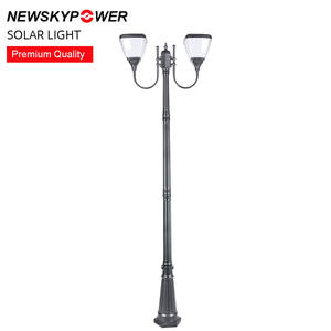 Lampadaire <span class=keywords><strong>solaire</strong></span> de haute qualité en gros, configuration double ou triple tête, luminosité nocturne constante pour parcs et espaces commerciaux - Product Image 6