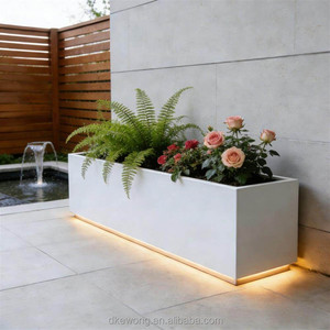 Panier suspendu LED en acier inoxydable robuste H011 pour la décoration paysagère des immeubles de bureaux - Product Image 1
