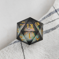 Dés en résine D20 modernes, lot de 7, gravés, polyédriques, à noyau liquide, BLEU, pour jeux de société D&D personnalisés, marque Feeron, pour enfants