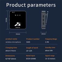 Microphone cravate sans fil SX85 de haute qualité avec carte son, micro-cravate à appariement automatique pour vlog et interview, réduction du bruit