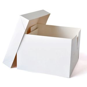 Cajas Blancas para Pastel de Invitados en Tamaños de 4, 6, 8 y 10 Pulgadas para Bodas y Fiestas - Product Image 1