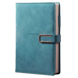 Custom Logo Hardcover A5 Diary Planner PU Leather Cover Magnetic Closure Customizable Color Logo 100 <b>Lined</b> Pages High Quality - Product Image 1