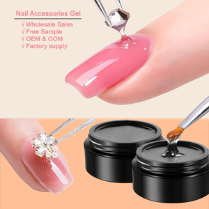 Colle gel super adhésive pour strass, personnalisable avec logo, pour décoration de strass, gel naturel 3D, colle forte - Product Image 1