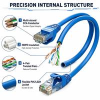 Kabel Patch Jaringan Cat5e UTP CCA yang Hemat Biaya, RJ45 Tanpa Pelindung, Bersertifikasi CE/FCC, Panjang Dapat Disesuaikan untuk Kantor Kecil