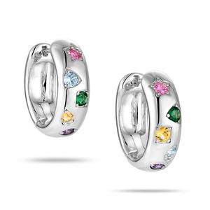 Pendientes de Plata de Ley S925 con Circonita de Color Estrella, Pendientes de Cristal de Nicho a la Moda para Chicas Dulces Japonesas - Product Image 5