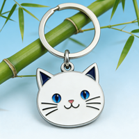 Porte-clés en métal souvenir de parc à thème, logo personnalisé, alliage de zinc, pour promotion de divertissement, cadeau commémoratif, prix d'usine