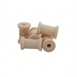 Bobinas de madera Ilan 14x25mm 5 piezas para manualidades y costura - Product Image 1