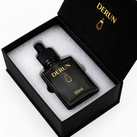 Flacon compte-gouttes carré ou rectangulaire en verre transparent, noir ou ambré de 30 ml, 50 ml, 100 ml avec épaule plate pour cosmétiques et huiles essentielles