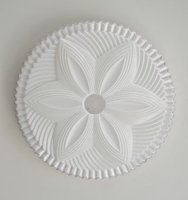 Plafonnier LED Moderne 24W Dimmable Ultra-Mince Base en Aluminium Acrylique Certifié ETL Contemporain pour Chambre à coucher Salon Maison