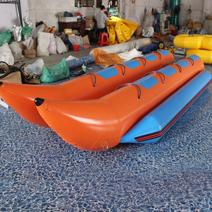 Barco de juguete inflable de agua barato 5 personas 8 personas o 12 personas portátil 0,9mm Lona de PVC deportes acuáticos bote de plátano inflable - Product Image 6