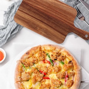 Almacén local de EE. UU. Tabla de cortar de paletas de madera de acacia con mango para espacios en blanco de grabado láser - Product Image 5