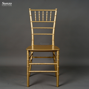 Qualità <span class=keywords><strong>oro</strong></span> resina di plastica sedia Chiavari per matrimoni durevole e per soggiorno all'aperto o uso del parco - Product Image 4