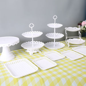 ขาตั้ง<span class=keywords><strong>เค้ก</strong></span>อะคริลิกใสแบบหลายชั้น สำหรับจัดแสดงคัพ<span class=keywords><strong>เค้ก</strong></span>และขนมหวานในงานแต่งงานอย่างหรูหรา - Product Image 4