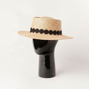 Sombrero de Paja Natural Estilo Pork Pie, Elegante y Moderno, para Mujer, Protección Solar - Product Image 6