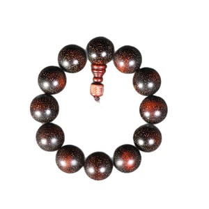 Bracelet de perles Bouddha en corne de rhinocéros et bois de rose, avec perles <span class=keywords><strong>mantra</strong></span> à six caractères haute densité et perles Dzi Xiangyun, modèle Explosive Gold Star 2.0 - Product Image 5