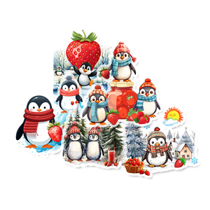 <span class=keywords><strong>Adesivi</strong></span> <span class=keywords><strong>Natalizi</strong></span> a Forma di Pinguino Cartoonesco, 100 Pezzi, Impermeabili ed Ecologici <span class=keywords><strong>per</strong></span> Decorazione di Finestre, Vetri, <span class=keywords><strong>Porte</strong></span>, Custodie <span class=keywords><strong>per</strong></span> Telefoni e Valigie - Product Image 4
