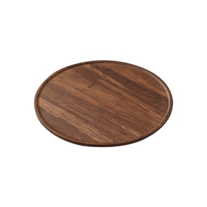 Japanese Style Bamboo <b>Tray</b> Round Durable For <b>Tea</b> Coffee Serving Home Use - Product Image 5