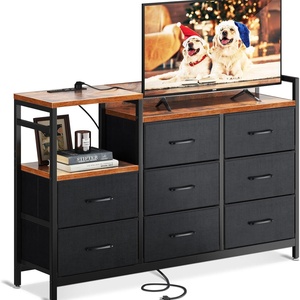 Personnalisable huit compartiments USB prise de courant armoire chambre TV support de rangement pour salon entrave tissu tiroir maison - Product Image 1
