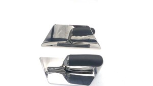 Hoàn Thiện Gương Đánh Bóng Góc Tròn Trowel Cao Su Xử Lý Thép Không Gỉ Hoàn Thiện Trowel Công Cụ Vữa Thạch Cao Trowel - Product Image 5