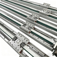 GAOGONG Actionneur robotique linéaire à grande vitesse et longue course, à entraînement par courroie crantée, avec guide linéaire sur rail et table coulissante en aluminium