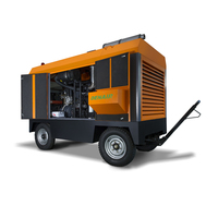 Compresseur d'air portable diesel haute pression 25 bars, entraîné par un moteur