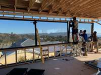 Ventana de aluminio acristalada a prueba de golpes, cortina de pared sin marco de vidrio templado doble, tipo arco circular