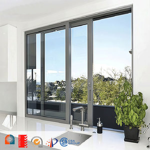 Tùy Chỉnh Chuyên Nghiệp Không Thấm Nước Khu Dân Cư Cửa Sổ Đôi Tempered Glass Nhiệt Phá vỡ Nhôm Trượt Hệ Thống Cửa Sổ - Product Image 5