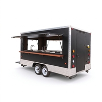 Remorque de camion-restaurant sur mesure conçue pour la vente de glaces et les services de restauration mobile dans les zones urbaines