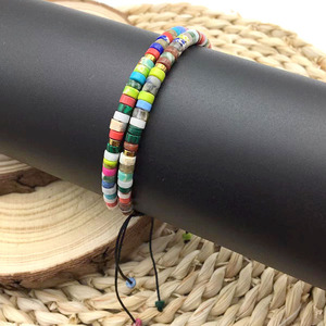 Natural Stone Spacer <b>Bead</b> Woven <b>Bracelet</b> Mixed Materials Women's DIY Braided <b>Bracelet</b> Gradient Splicing Arrangement Gift - Product Image 3