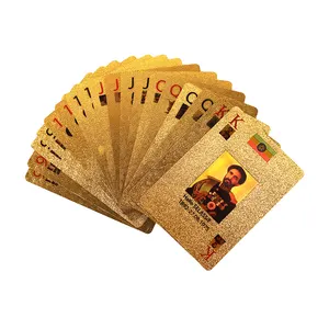 Carte de jeu de luxe, imprimée sur mesure, en vrac, Poker Lion 3005, carte dorée, livraison gratuite