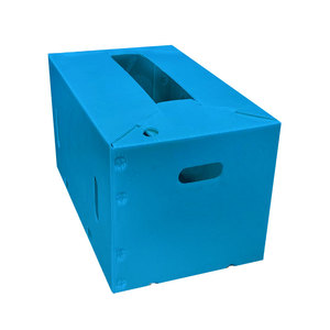 Tái chế PP nhựa trái cây đóng gói Hộp gấp PP sóng không thấm nước Stackable Rau lưu trữ chọn bin - Product Image 4