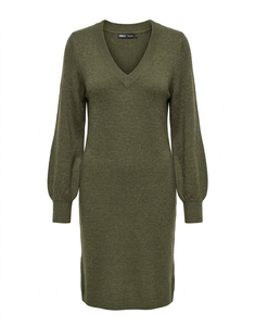 Robe pull en laine pour femme, col en V, unie, tricotée, manches longues, moulante, mini-robe décontractée pour l'automne - Product Image 2