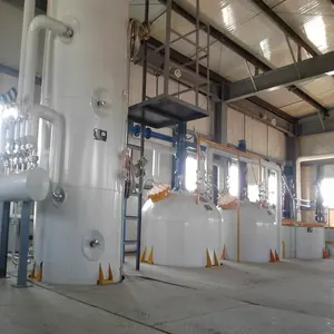 Línea de producción de refinería de aceite de cocina de plantas modulares grandes de petróleo crudo