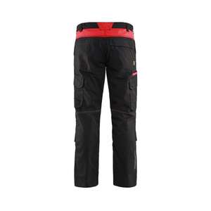 BLAKLADER - 144818329956C52 Pantalon industriel stretch avec poches genouillères Noir/Rouge-PANTALON DE TRAVAIL EAN 7330509760512 - Product Image 2