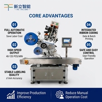Ligne de production de machines d'étiquetage électriques plates efficaces, système d'étiqueteuse automatique personnalisable à positionnement automatique pour films, sacs et bois