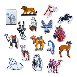 เข็มกลัดเคลือบลายสัตว์ป่าทะเลทรายอาหรับ ราคาขายส่ง สติ๊กเกอร์โลหะติดโทรศัพท์ ของที่ระลึกการท่องเที่ยวตะวันออกกลาง ผลิตตามสั่ง - Product Image 1